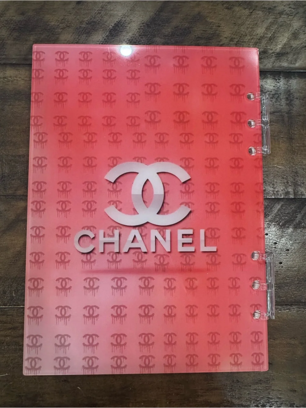 Luxury Inspired size A5 Acrylic 6Ring Binder with paper